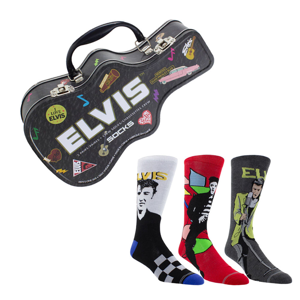 ELVIS PRESLEY - GUITAR TIN SOCK BOX / 3足セット